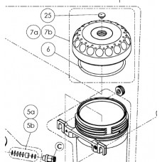 Renfert Basic Master / Quattro Cylinder Lid O-Ring DIN 3771 82x4 NB 55 - - Diagram Part 6 (Part Code: 900033035) – 1pc *** Suits Old Model 2946-xxxx / 2960-xxxx ***